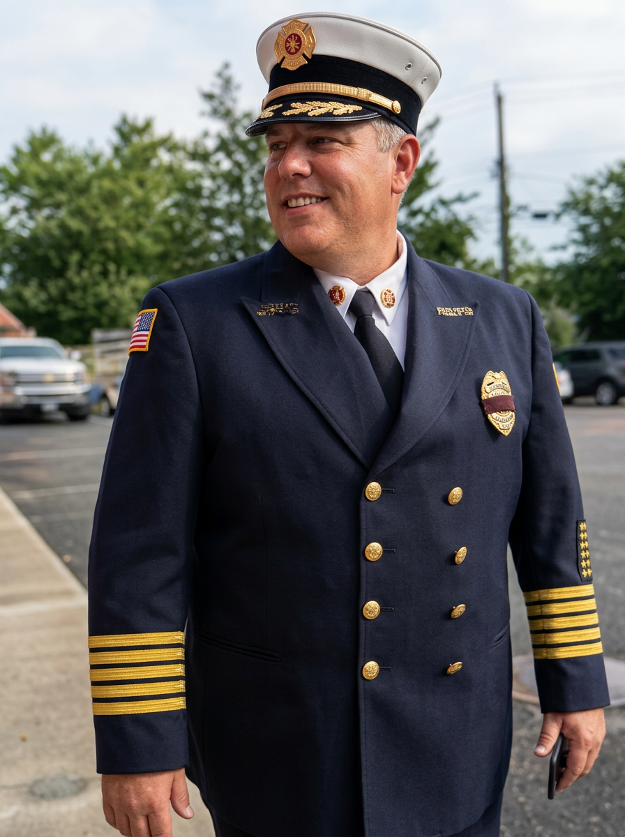 Portrait of Chief John Rose in dress uniform
